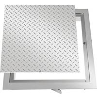 Vevor Verzonken Putdeksel Toegangsluik Antislip Framemaat 67 X 67 Cm Zilver