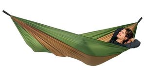 AMAZONAS Adventure Hammock Hangmat 1 persoon/personen Nylon, Ripstop Bruin, Groen