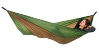 AMAZONAS Adventure Hammock Hangmat 1 persoon/personen Nylon, Ripstop Bruin, Groen - thumbnail