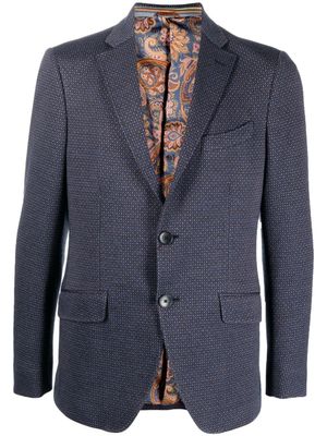 ETRO blazer à simple boutonnage - Bleu