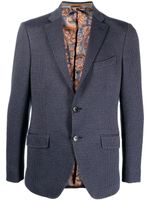 ETRO blazer à simple boutonnage - Bleu