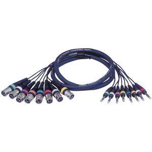 DAP FL68 Multikabel 8x XLR male naar 8x Stereo jack 3m