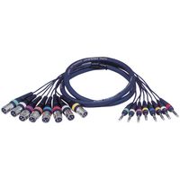 DAP FL68 Multikabel 8x XLR male naar 8x Stereo jack 3m - thumbnail