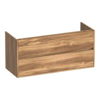 Brauer Adore - Onderkast - 120 cm - met 2 Softclose Lades Greeploos en 2 Sifon Uitsparingen - Honey