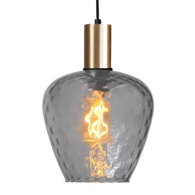 Masterlight Hanglamp goudPorto met Diamond smoke glas - Ø 21cm - 2710-05-02-5