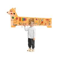 VEVOR Activiteitenmuur Puppy Motief Spelbord Motoriekbord Wandbord 12 Spellen