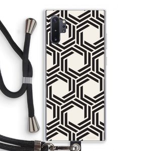 Geometrisch patroon: Samsung Galaxy Note 10 Plus Transparant Hoesje met koord