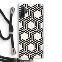 Geometrisch patroon: Samsung Galaxy Note 10 Plus Transparant Hoesje met koord