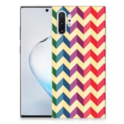 Samsung Galaxy Note 10 Plus | TPU bumper | Zigzag Multi Color