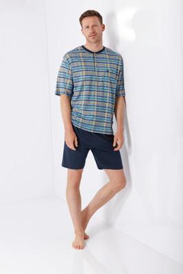 Geruite heren shortama van Hajo