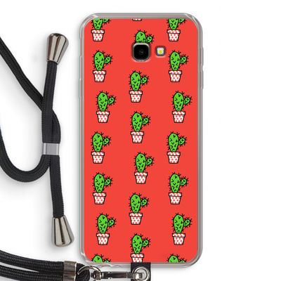 Mini cactus: Samsung Galaxy J4 Plus Transparant Hoesje met koord