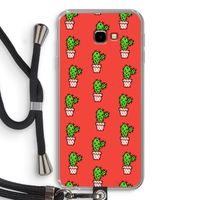 Mini cactus: Samsung Galaxy J4 Plus Transparant Hoesje met koord Mini cactus: Samsung Galaxy J4 Plus Transparant Hoesje met koord