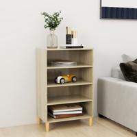Dressoir 57x35x90 cm bewerkt hout sonoma eikenkleurig