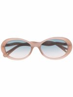 Chloé Eyewear lunettes de soleil CH0088S à monture ovale - Tons neutres