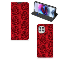 Motorola Moto G100 Smart Cover Red Roses - thumbnail