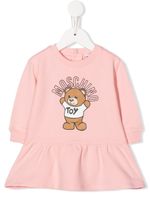 Moschino Kids robe-sweat à logo Teddy Bear - Rose - thumbnail