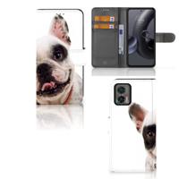 Motorola Edge 30 Neo | Telefoonhoesje | Met pasjeshouder | Franse Bulldog