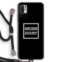 Negenduust black: Xiaomi Redmi Note 10 5G Transparant Hoesje met koord