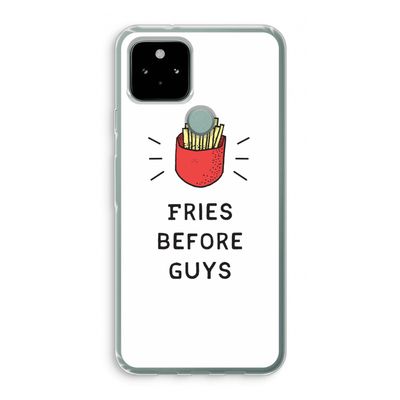 Fries before guys: Google Pixel 5 Transparant Hoesje