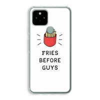 Fries before guys: Google Pixel 5 Transparant Hoesje