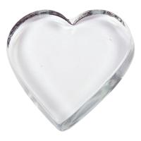 Creativ Company Glazen hart transparant 9x9cm, 10st.