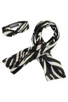 Like Flo winter sjaal + haarband meisjes - zwart/wit - Nila - geweven, zebra Like Flo winter sjaal + haarband meisjes - zwart/wit - Nila - geweven, zebra