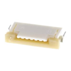 Molex 522070660 FFC/FPC-aansluiting Totaal aantal polen: 6 Rastermaat: 1 mm Inhoud: 1 stuk(s) Tape on Full reel