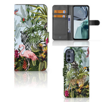 Telefoonhoesje met Pasjes voor Motorola Moto G62 5G Jungle