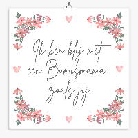 Tekst tegeltje bonusmama
