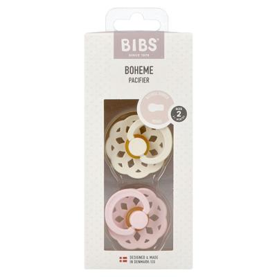 Bibs 2 Fopspeen Boheme Duo Ivory&blossom