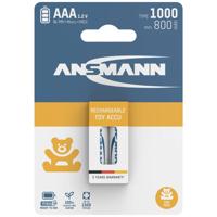 Ansmann 1311-0029 Oplaadbare AAA batterij (potlood) NiMH 800 mAh 1.2 V 2 stuk(s)