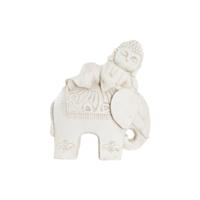 Decoratieve figuren DKD Home Decor Verouderde afwerking Olifant Wit Orientaals Magnesium (42 x 24 x 46 cm)