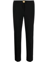 Moschino pantalon fuselé à bandes contrastantes - Noir