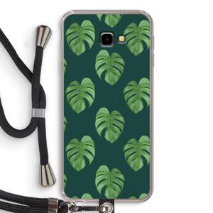 Monstera leaves: Samsung Galaxy J4 Plus Transparant Hoesje met koord