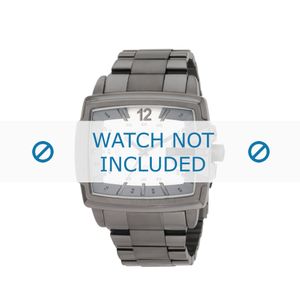 Diesel horlogeband DZ1498 Roestvrij staal (RVS) Grijs 28mm