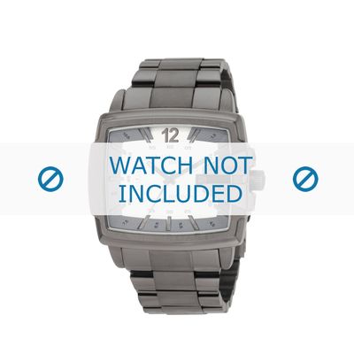 Diesel horlogeband DZ1498 Roestvrij staal (RVS) Grijs 28mm