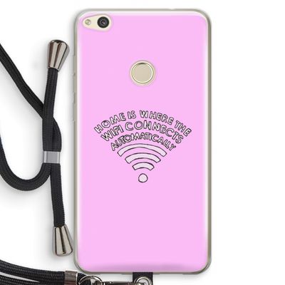 Home Is Where The Wifi Is: Huawei Ascend P8 Lite (2017) Transparant Hoesje met koord