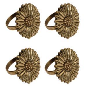 Servetringen Daisy goud (4st) À La