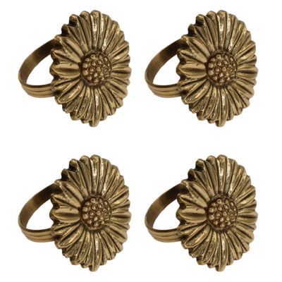 Servetringen Daisy goud (4st) À La