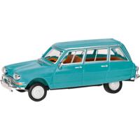 Herpa 027328-004 H0 Auto Citroën AMI 6 Break, pastelturkoois Herpa 027328-004 H0 Auto Citroën AMI 6 Break, pastelturkoois