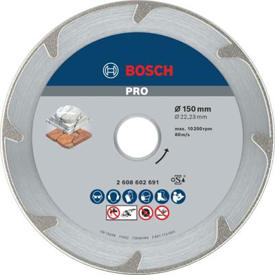 Bosch Accessoires Diamantdoorslijpschijf Best for Marble 150 x 22,23 x 2,2 x 3 mm 1st - 2608602691
