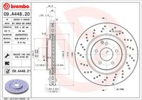 Remschijf BREMBO, Remschijftype: Geperforeerd / Geventileerd, u.a. fÃ¼r Mercedes-Benz