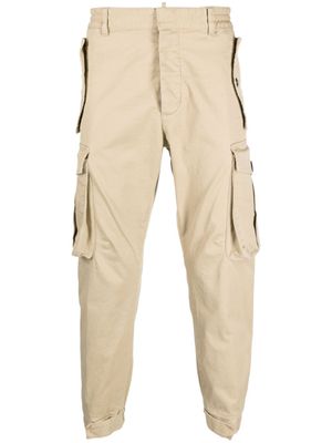 DSQUARED2 pantalon cargo court à coupe sarouel - Tons neutres