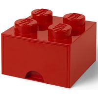 Room Copenhagen LEGO Brick Drawer 4 Rood opbergdoos - thumbnail