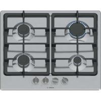 Gaskookplaat - BOSCH Serie 4 - 4 branders - 52 x 58,2 x 4,5 cm - PGP6B5K90 - Roestvrij staal