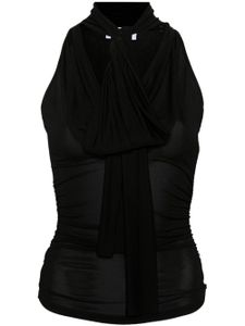 Blumarine haut froncé en jersey - Noir