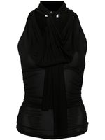 Blumarine haut froncé en jersey - Noir