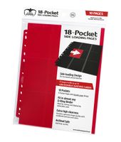 Ultimate Guard 18-Pocket Pages Side-Loading Red (10)