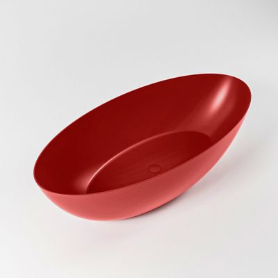 Vrijstaand bad Mondiaz Float | 170x80 cm | Solid surface | Ovaal | Fire