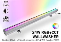 Mi·Light Mi-Light Wall Washer RGBWW Kleur + Dual White - IP66 - 24W - 220V - 100CM - thumbnail